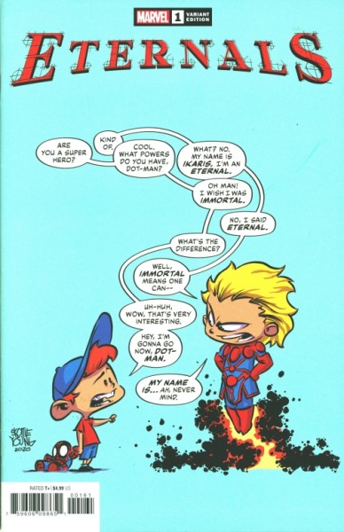 Eternals (2021) Skottie Young Variant Cover 1