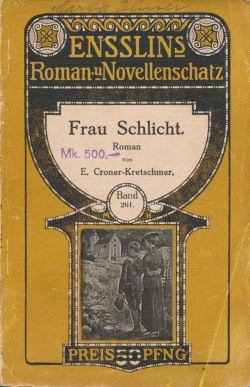 Enßlins Roman- und Novellenschatz (Enßlin & Laiblin, Vorkrieg) Nr. 201-261