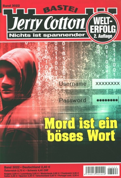 Jerry Cotton 2. Auflage 3022