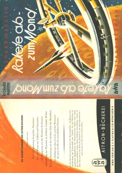 Marsten, Richard Leihbuch SU Rakete ab - zum Mond (Awa) nur Schutzumschlag