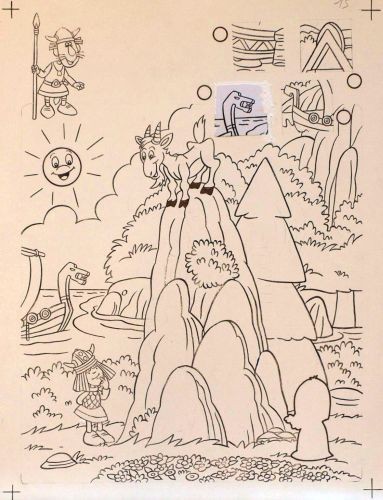 Originalzeichnung (1068) Wickie