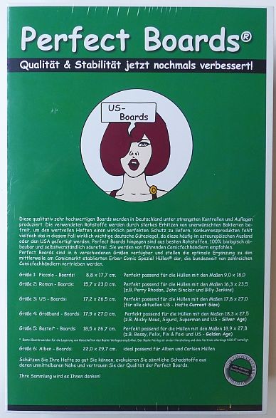 US Backing Boards (Perfect Boards) - 500 Stück