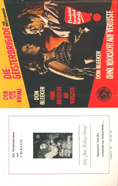 Geisterbrigade Leihbuch SU Ohne Rücksicht auf Verluste (Feldmann) nur Schutzumschlag